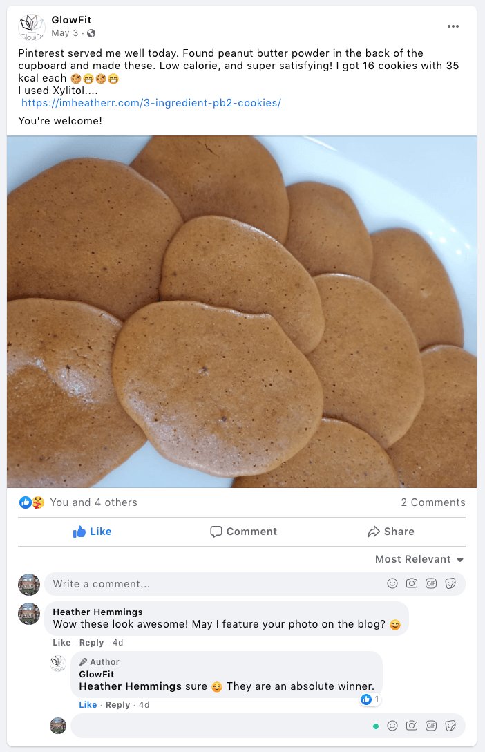 GlowFit's cookies 